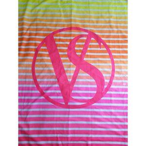 Victoria Secret Swimming Beach Throw, Mat, Hot Pink Yellow Orange Roll Up